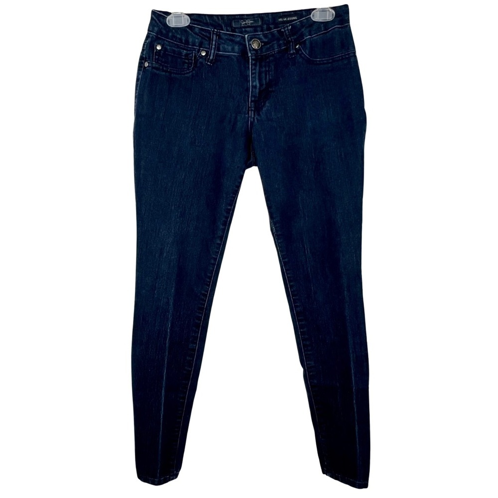 Jessica Simpson Jeans Kiss Me Jegging Skinny Dark Blue Denim 28 Short